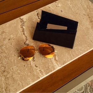 Christian Dior Split mirrored Aviator Sunglasses